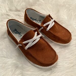 Gypsy Jazz Camel Brown Slip on Loafers